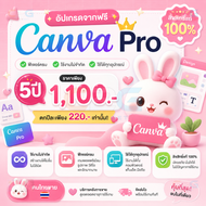Upgrade จากฟรี เป็น Canva Pro [ คนไทยขาย ] 5 ปี ใช้งานไม่จำกัด ใช้ได้ทุกอุปกรณ์ ฟีเจอร์ครบ ลิขสิทธิ์