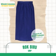 Middle School Long Blue Skirt School Uniform