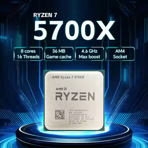 AMD Ryzen 7 5700X 8-Core 16-Thread 3.4GHz 7NM NEW L3=32M Processor 65W Socket AM4 R7 5700X DDR4 but 