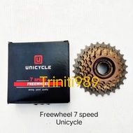 Gear/sprocket/freewheel bicycle Gear 7 speed Unicycle
