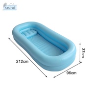 [szsirui] Inflatable Bathtub Adults Standing Bathtub PVC Portable Foldable Bath Tub for Men Women Elderly Indoor Accessories