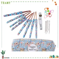 TEAMY crochet hook set crochet needle set ergonomic crochet hook set crochet accessories crochet nee