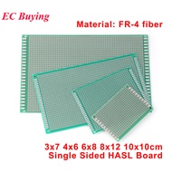 2.54mm Single Sided PCB Prototype Board Universal Perfboard FR4 Green DIY Board 3x7 4x6 6x8 8x12 10x