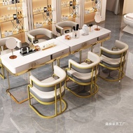 Household Italian Light Luxury Leisure Tea Chair Beauty Salon Reception Mahjong Sofa Chair Nail Shop