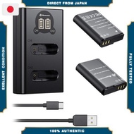 Powerextra EN-EL23 Compatible Battery + Battery Charger, 2*2600 mAh High-Capacity Batteries for Nik