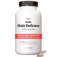 Keeps Daily  plement for Visibly Thicker, Fuller Looking Hair - Hair Thinning plement with Biotin, S