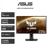 Asus VG27AQ 27″ 2K 165Hz TUF Gaming 電競顯示器 [行貨,三年原廠保用,實體店經營]