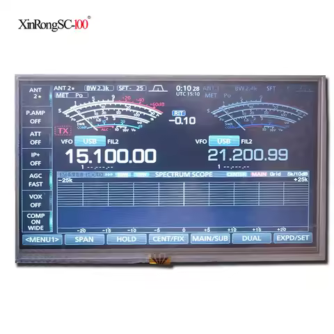 For ICOM IC-7300/IC-R8600/IC-9700/IC-705 LCD Display Touch Screen Replacement