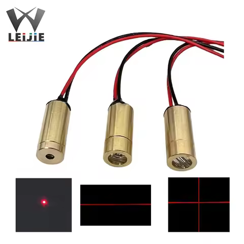 650nm 5mW 3V/5V 9mm Cross Line Dot 9*21mm Industrial MINI Laser Module Red Locate Laser Head LD Modu
