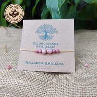 Meaning Bracelet – Rhodonite – Patience Stone & Heart Healing - Genuine Natural Stone