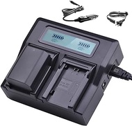 without brand NP-FZ100 FZ100 Dual Digital LCD Charger for Sony Battery BC-QZ1 ILCE-9 A7 R III A7RIII a7r3 A9 A7RM3
