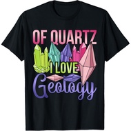 Funny Mineral Collector Geologist Of Quartz I Love Geology T-Shirt