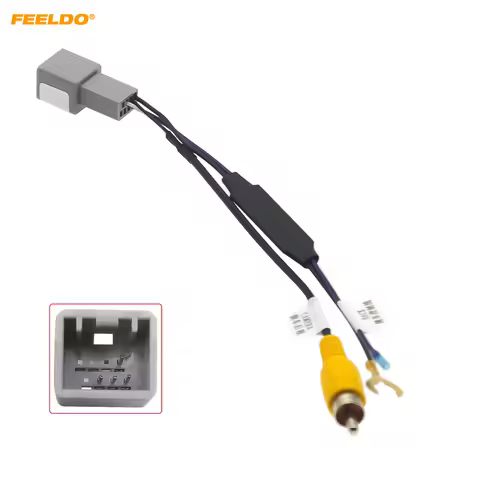 FEELDO Auto 8-pin Reverse Camera Output Video Adapter Wiring Cable For Honda BRV (14-18) Car Camera