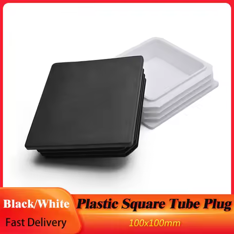 1/2/4/8Pcs Black/White Plastic Steel Square Pipe Plug Furniture Accessory Leg Plug Anti Slip Feet Pr