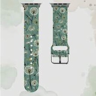 Dandelion On Green Background 1pc Soft Elastic Breathable Wristband Replacement Watch Band Compatibl