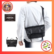 PORTER ALOOF MESSENGER BAG Yoshida Kaban Shoulder bag Shoulder bag Small B5 Compact Bicycle Lightweight Light leather Calf Simple Casual Men Ladies Made in Japan 20s 30s 40s 50s 60s Direct from Japan
