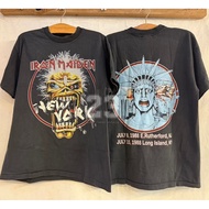[23] IRON MAIDEN NEW YORK '98 Tour tag HANES USA Bio Washed vintage shirt Rock Band