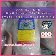MATA FISHING NET 040 7 INCH 70X80 YOKO (UPRIGHT EYES) STRING NET 040 TRAIN/ 040 7 INCH FISHING NET/ 