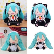 全新現貨 SEGA 世嘉 Vocaloid V家 初音未來 貓貓 初音 喵音 Project Diva 喵喵 Ver.  女僕 ver. Miku Fufu fuwa fuwa（LL size）巨型坐