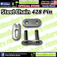 Steel Chain Joint Pin Clip 428 428H Rantai Pin Potong LC135 Y15 Y16 EX5 KRISS WAVE DASH 100 110 125 