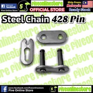 Steel Chain Joint Pin Clip 428 428H Rantai Pin Potong LC135 Y15 Y16 EX5 KRISS WAVE DASH 100 110 125 rk rkm