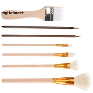 7 Pieces Ceramic Glaze Tools, Pottery Supplies Different Shapes of Pottery Glaze Brushes for Pottery
