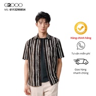 G2000 Men's Brown Short Sleeve Shirt