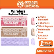 Micropack Wireless Keyboard Mouse 2.4GHz Bluetooth Silent 3 Channel Hotkeys 4000CPI KM238W KM237W