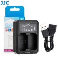 JJC NP-FZ100 Battery Dual USB Charger Replace BC-QZ1 for Camera Sony ZVE10 II A6700 A6600 a7R V a7 I