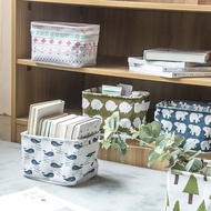 Zakka Cotton Linen Desktop Storage Box Small Fresh Fabric Storage Basket Sundries Storage Box Organi