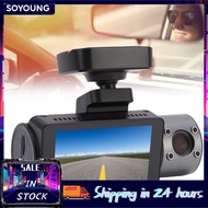 Soyoung CCYLEZ 4K 3 Channel Dash Cam Front + Dual 1080P Loop Recording 5G WiFi 170° Wide Angle G Sen