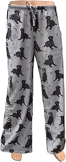 Black Lab Unisex Lightweight Cotton Blend Pajama Bottoms Soft and Comfortable Perfect for Black Lab