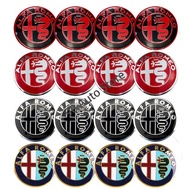 Auto parts 4pcs/set 56mm Car Wheel Center Hub Cap Sticker Auto Tire Emblem Badge Decal for Alfa Rome