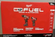 限時優惠，2022年最新🆕Milwaukee 美沃奇fuel m12，最新Gen3 無刷頂級孖批套裝, 美國版， 電鎚批， 衝擊批 三段電子控速加自攻模式，無影燈三LED燈),原裝韓國三星鋰電池，2.