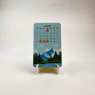 Panorama 2025 Desk Calendar / Standing Calendar / Desk Calendar / Calendar 2025 / Aesthetic Calendar