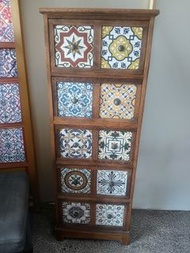 五層抽屜櫃，尺寸43*30*121cm,青衣交收