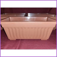 ❐ ♀ ❡ 5PCS LARGE brown rectangle pots for plants 32x15x13 cm / paso / garden pot / PECHAY & LETTUCE