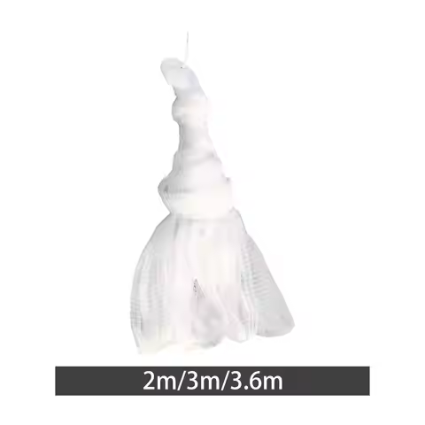 Fishing Cast Net Easy Throw Strong Nylon with Sinker Weights Fishing Net for