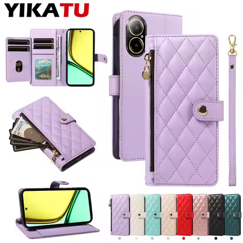 Wallet Case For OPPO Realme C75 C67 C65 C63 C61 C55 C53 C35 C31 60 4G 14X 14T 14 13 12 Pro Plus 11 1