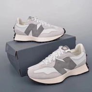 New Balance NB 327 Low Top Running Shoe Unisex Grey and White Contrast