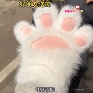 New Cute Cat Paw Gloves Chirping Cat Paw Autumn and Winter Warm Plush Gloves Super Cute Colorful Cat