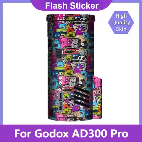 For Godox AD300 Pro Decal Skin Vinyl Wrap Film Outdoor Flash Body Protective Sticker Protector Coat 
