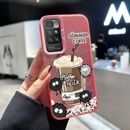 Case For Xiaomi Redmi 10 Prime 10C 12C 11A POCO C55 Summer Coffee Phone Anti-Fall Shockproof