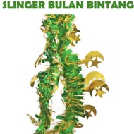 Ys7 Sger idul fi lebarn / tl dekorasi parcel motif bulan bintang