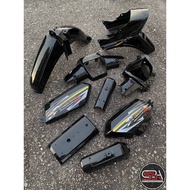 COVERSET BODYSET ORIGINAL BOON SIEW HONDA BSH EX5 DREAM BLACK HITAM CUSTOM NARDO GREY NO 9 SET COMPL