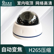 Network Dome Camera HD Automatic Zoom Focusing Ceiling Installation Optical Zoom Camera