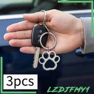 [Lzdjfmy1] 3 Pieces Equestrian Animal Keychain Paw Keychain for Pet Owner Girls Boys Purse