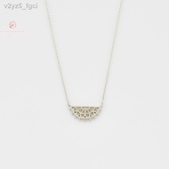 ✾✁agete/Akado 2022 new 10k gold fan hollow lace necklace/earrings Japan purchasing