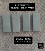 4 Pieces Alternator Vacuum Pump Vane for Isuzu 4BA1 (Niko Type)