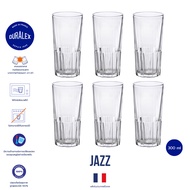 Duralex Jazz Highball tumbler 300 ml เซต 6 ใบ แก้วกาแฟ ชา แก้วน้ำ tempered glass